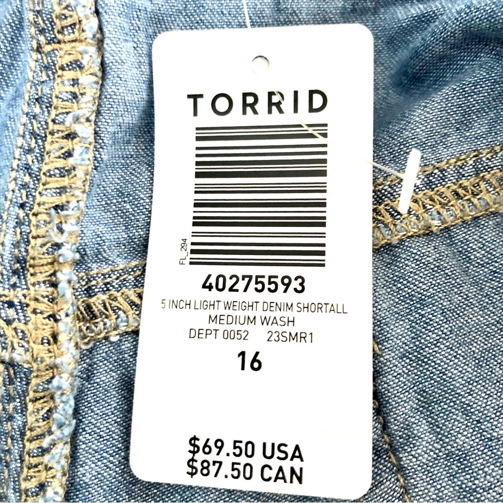 Torrid Blue Denim Women Jeans Overalls - Picture 6 of 10